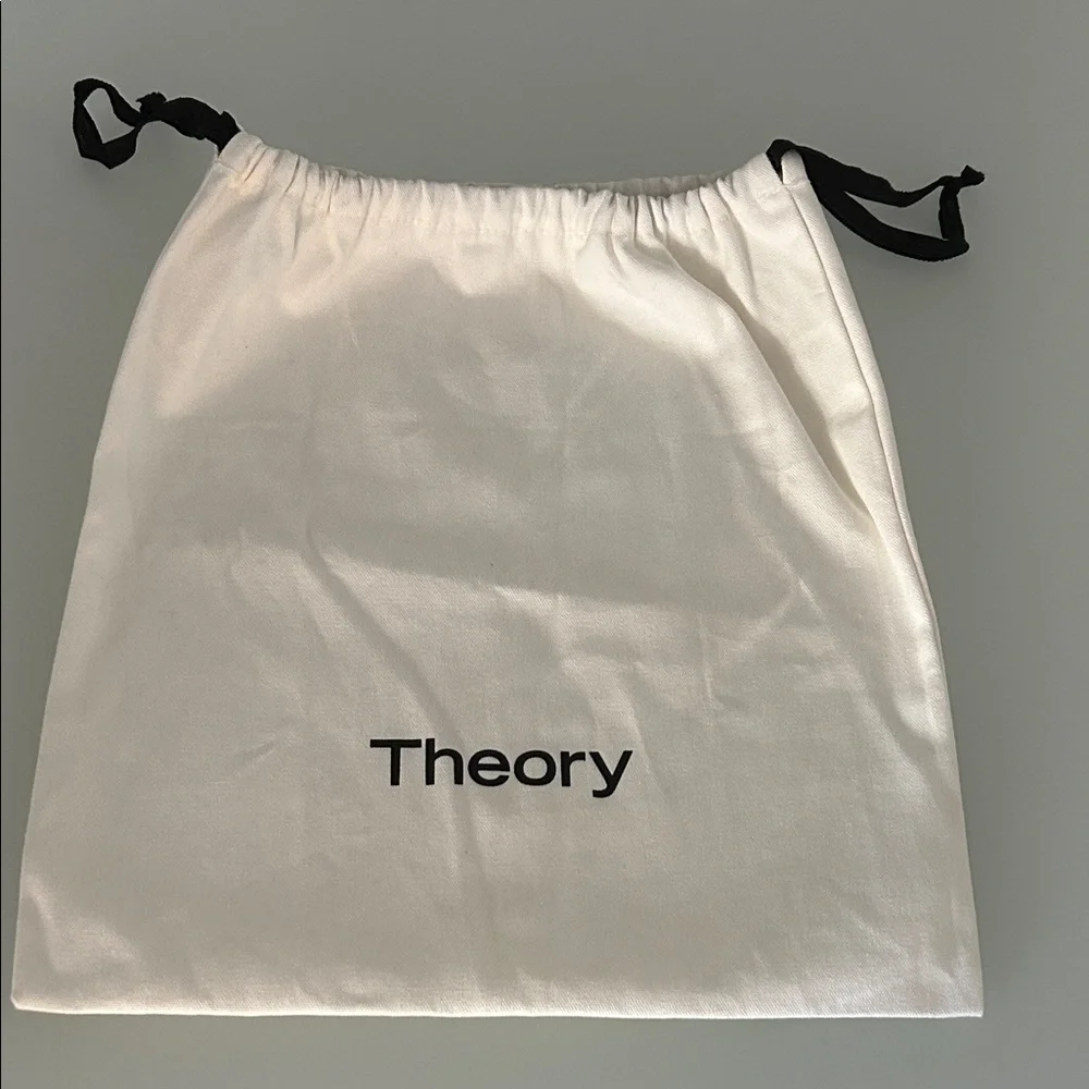 Theory Cream Drawstring Pouch